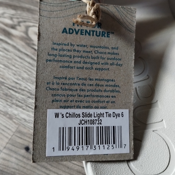 Chaco Chillos Light Tie Dye Slide Sandal Women's Size 6 - Picture 5 of 5